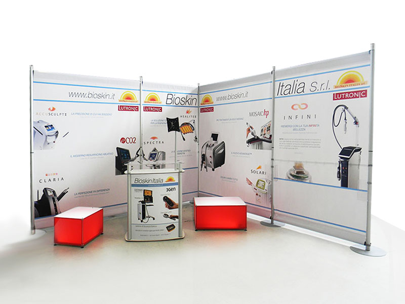 stand-farmaceutica modular and customizable