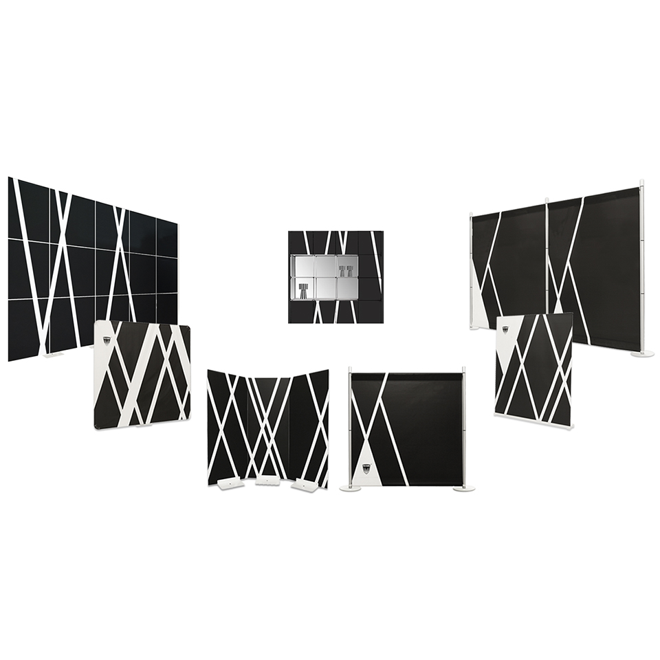 Stelvio portable graphic wall 1 complete range of bottom walls