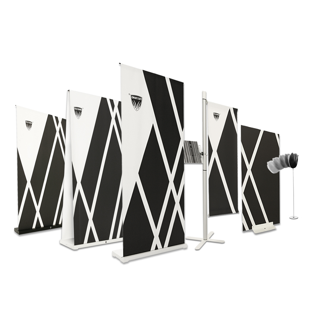 tutti-display Range of portable roll-up displays