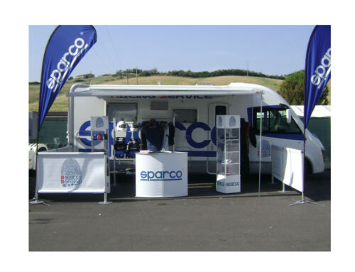 Promotional tour by camper