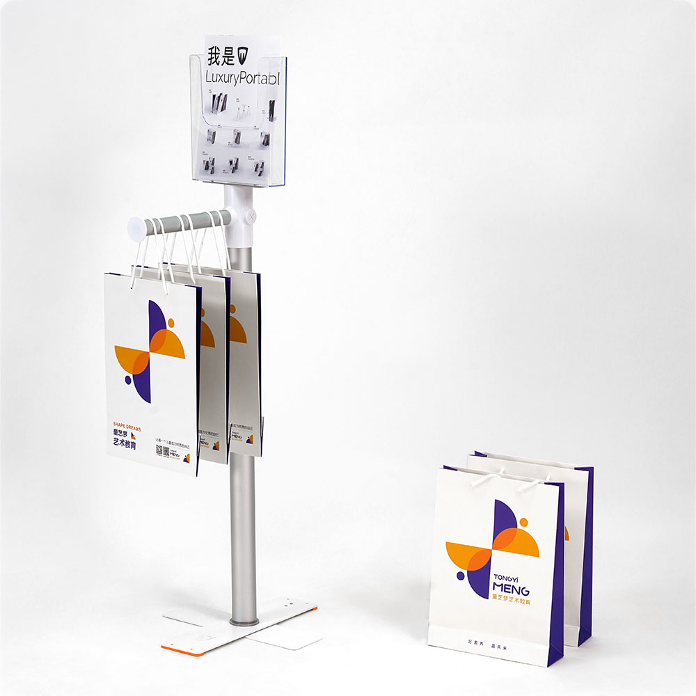 1braccio+depliants bag display stand