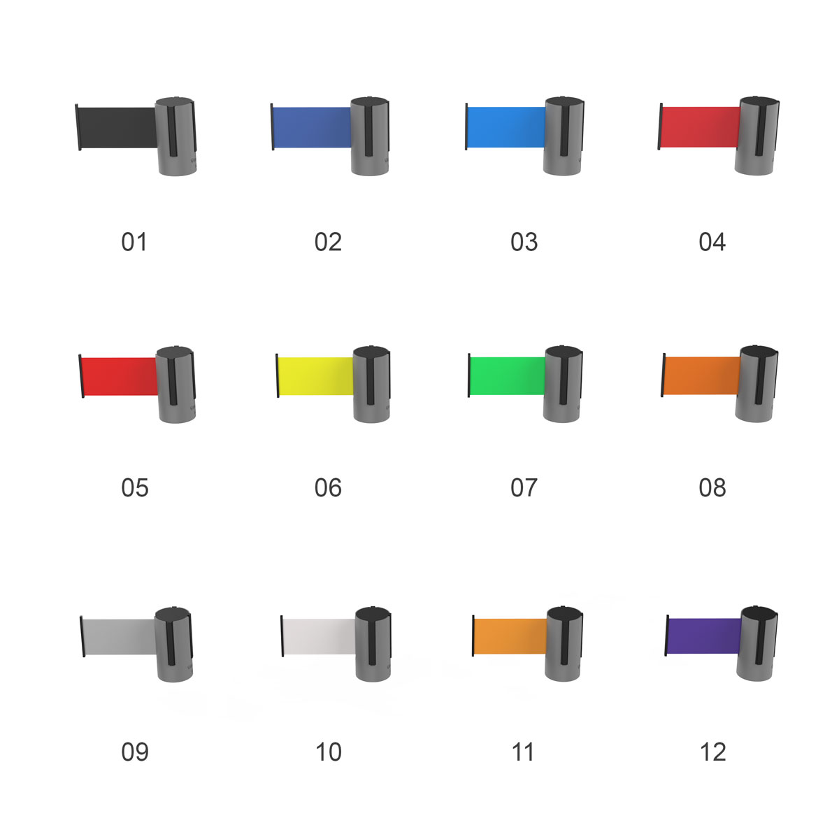 COLORI-MOMENTUM retractable belt crowd control barrier