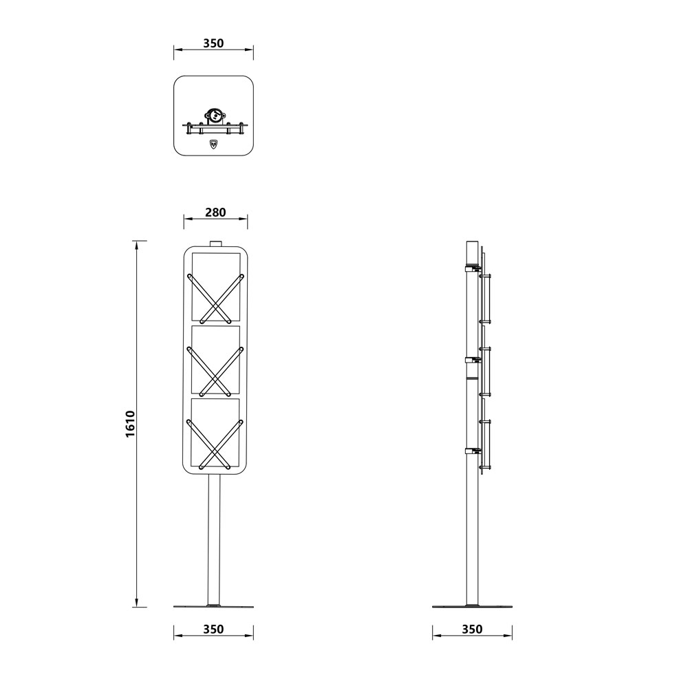 plexo brochure holder