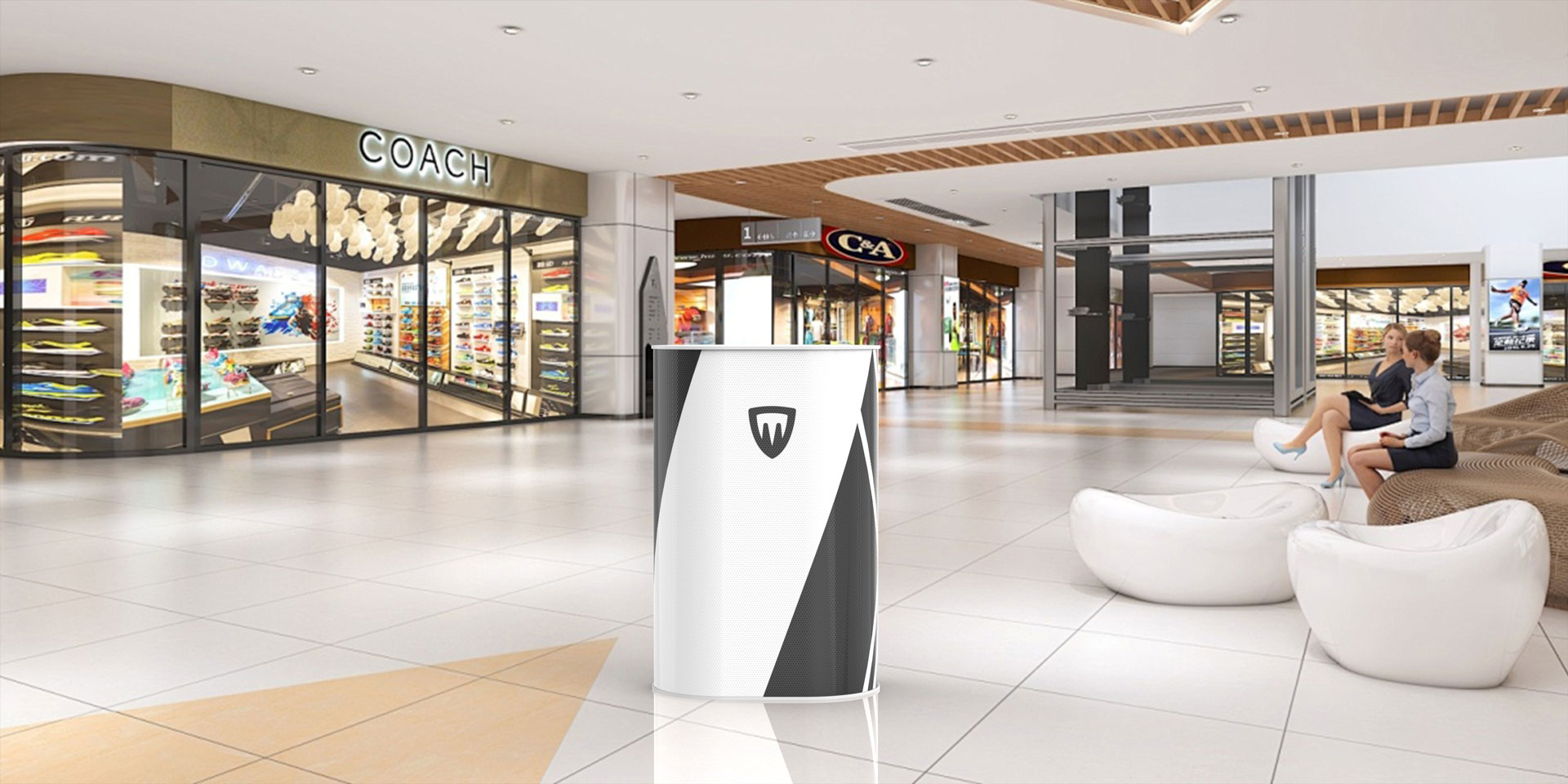 presenta-vevum promotional counter