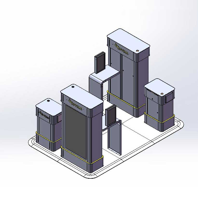 progettazione shopping mall stand