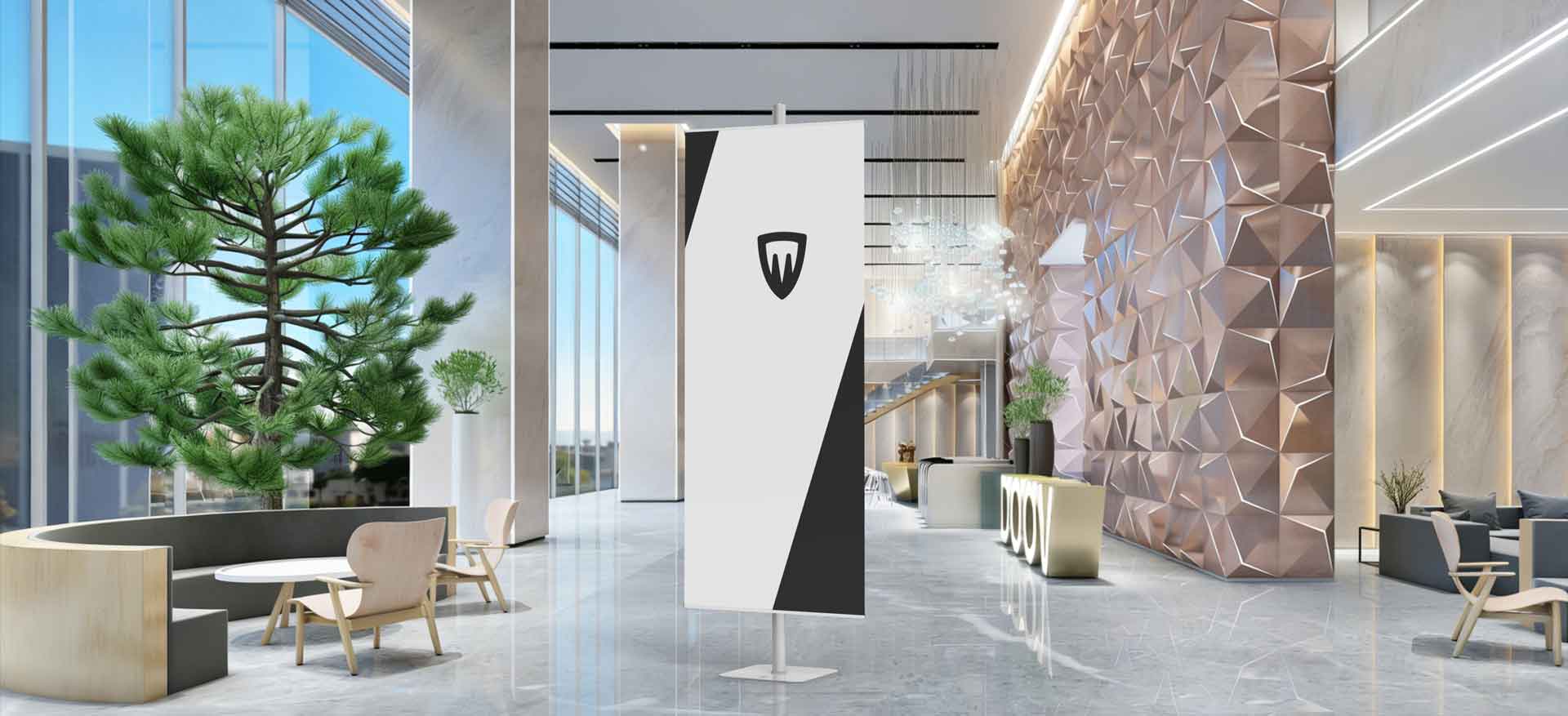 stelo portable pull-up display