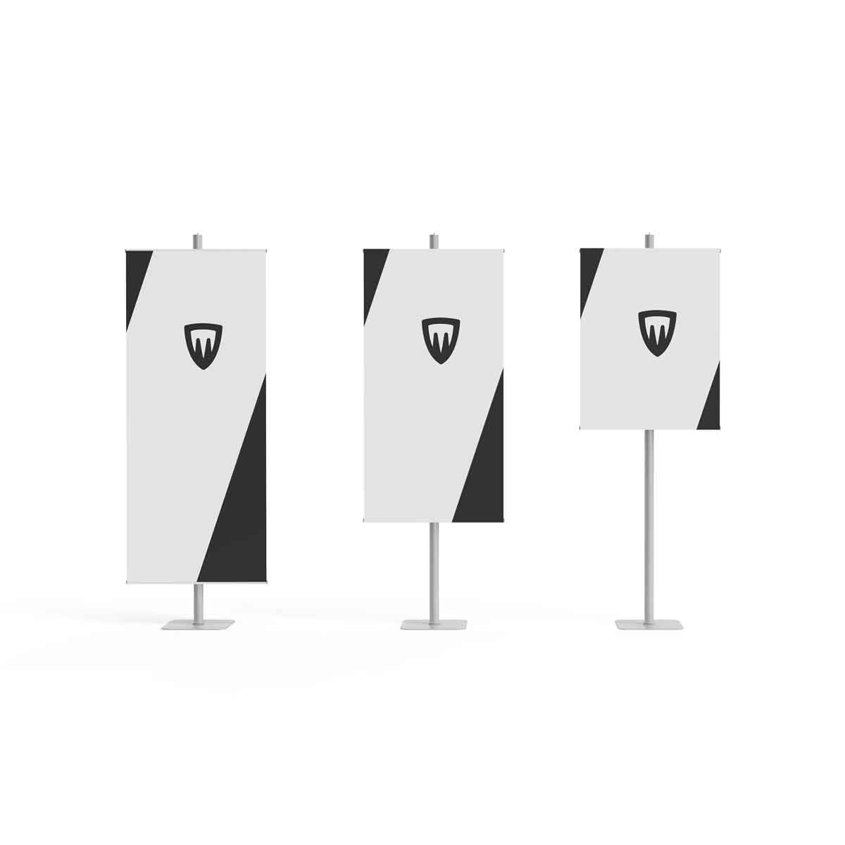 stelo-altezze portable pull-up display