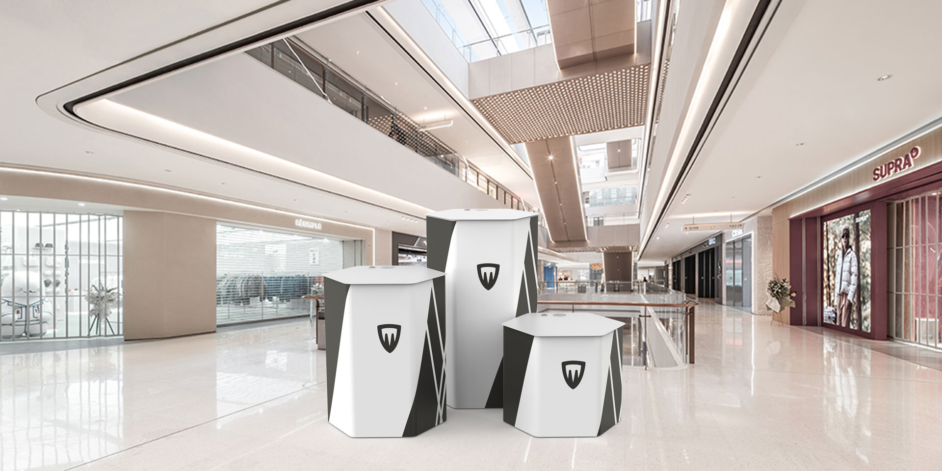 talento6 hexagonal display