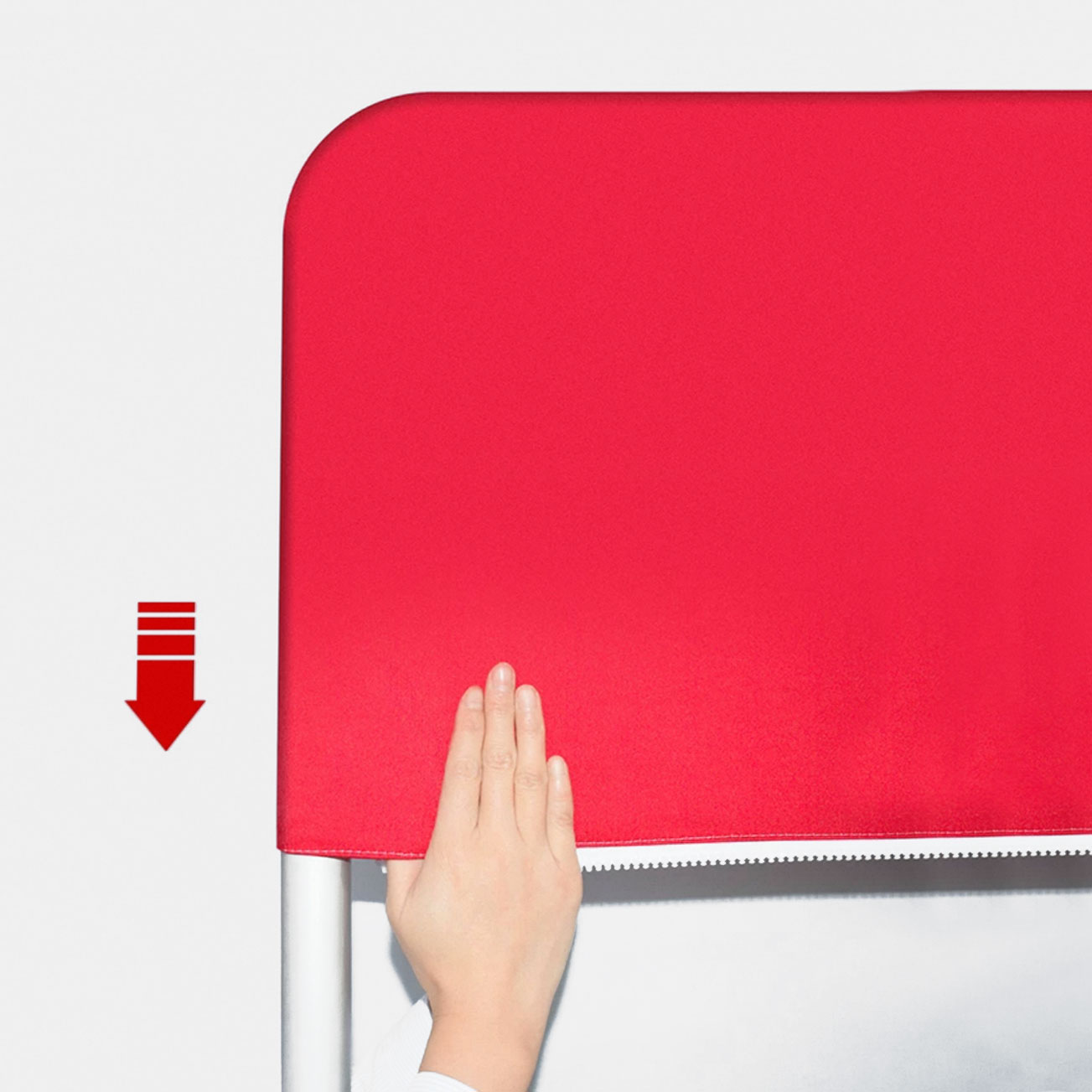 STELVIO7 fabric mounting on graphic wall