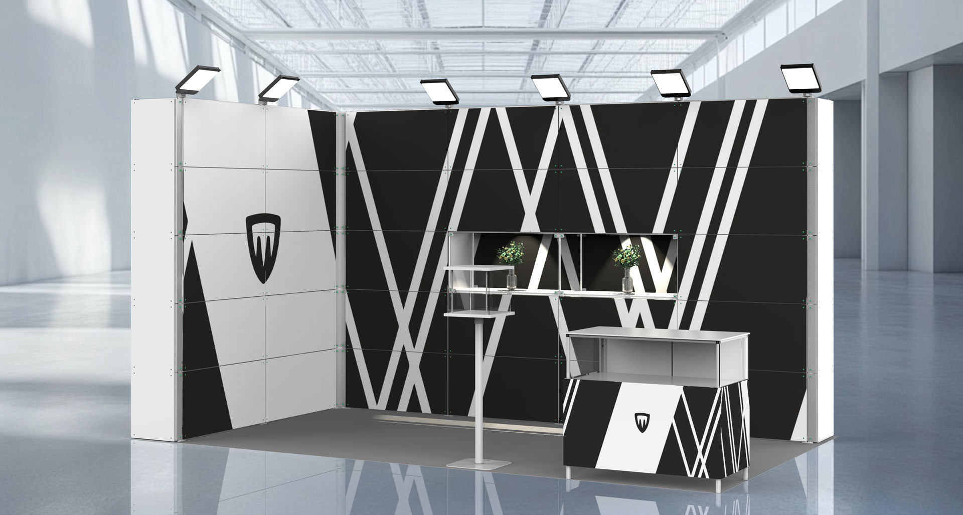 kube1 trade show booth