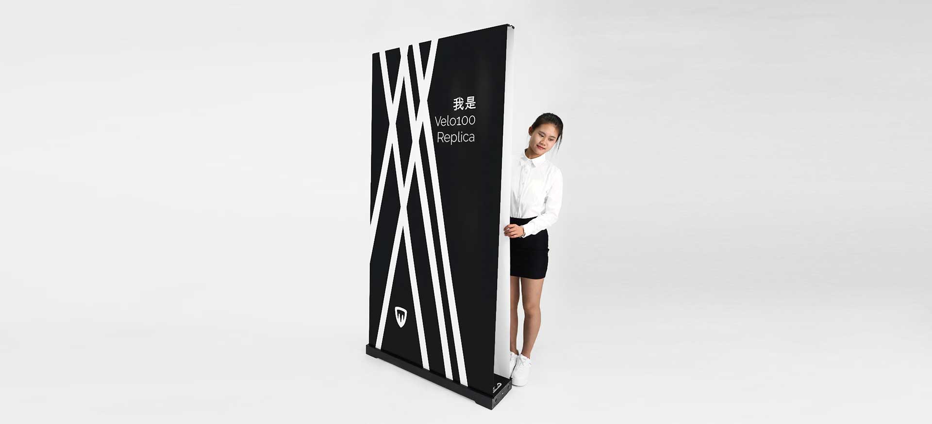 presenta roll-up bifacciale