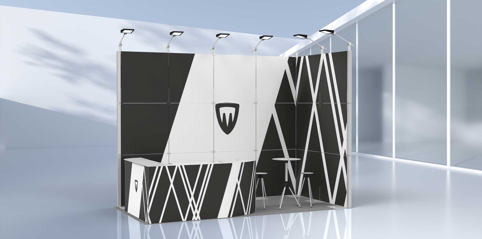 qm1 trade show booth