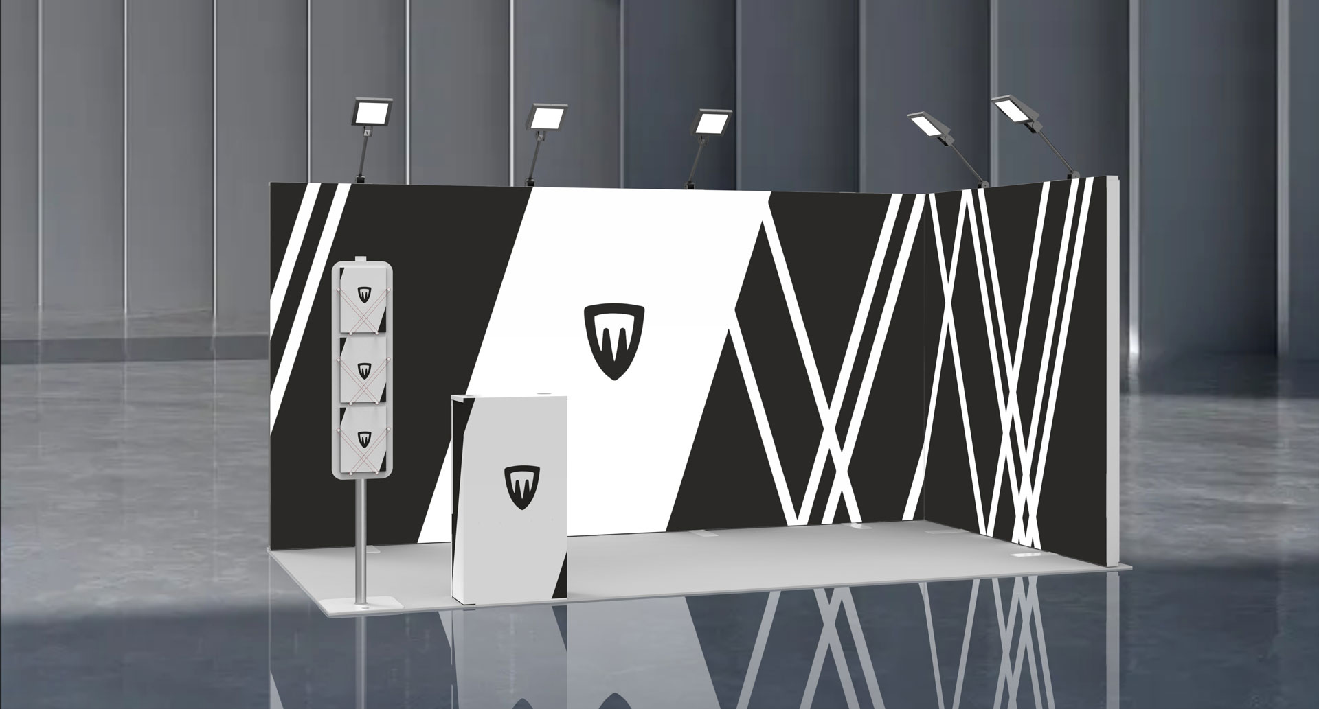 window1 trade show booth