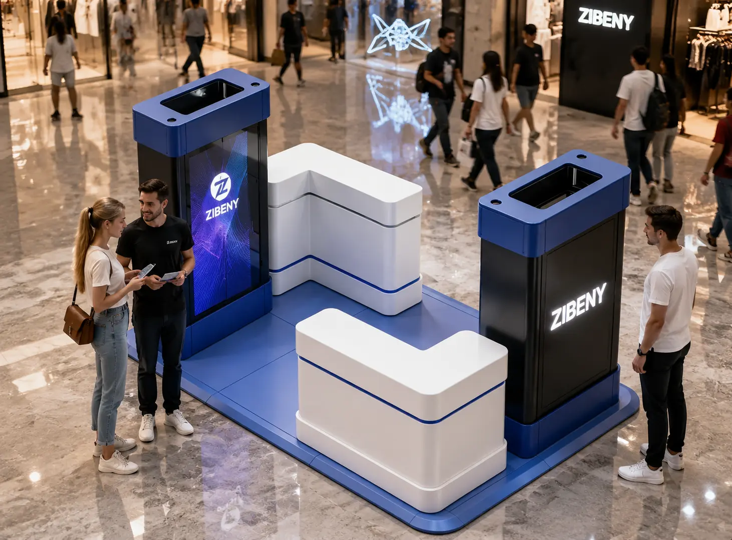 stand per centro commerciale