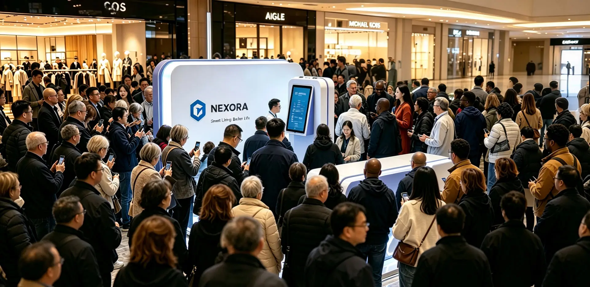 mallkiosk Portable reception counter "Nuvola"