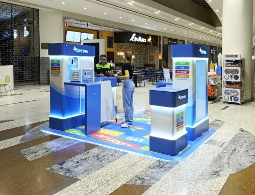 Shopping centre stand in Milan
